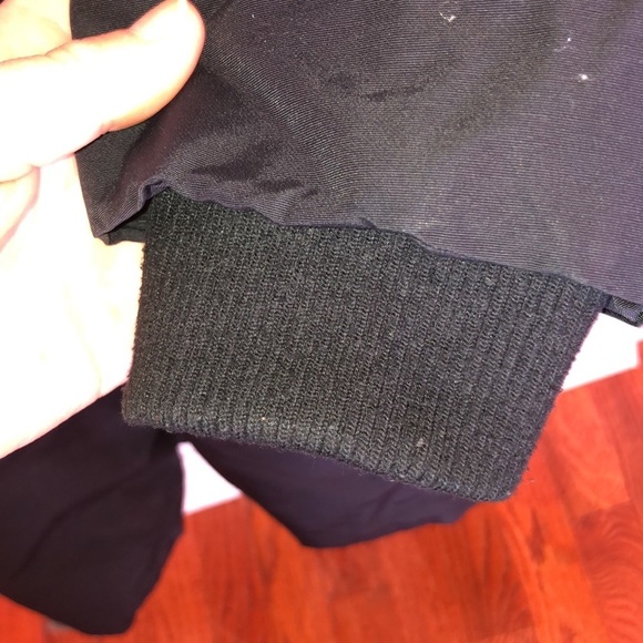 ZARA BASIC Outerwear long black jacket coat parka size small water repellent​​ - Picture 8 of 11